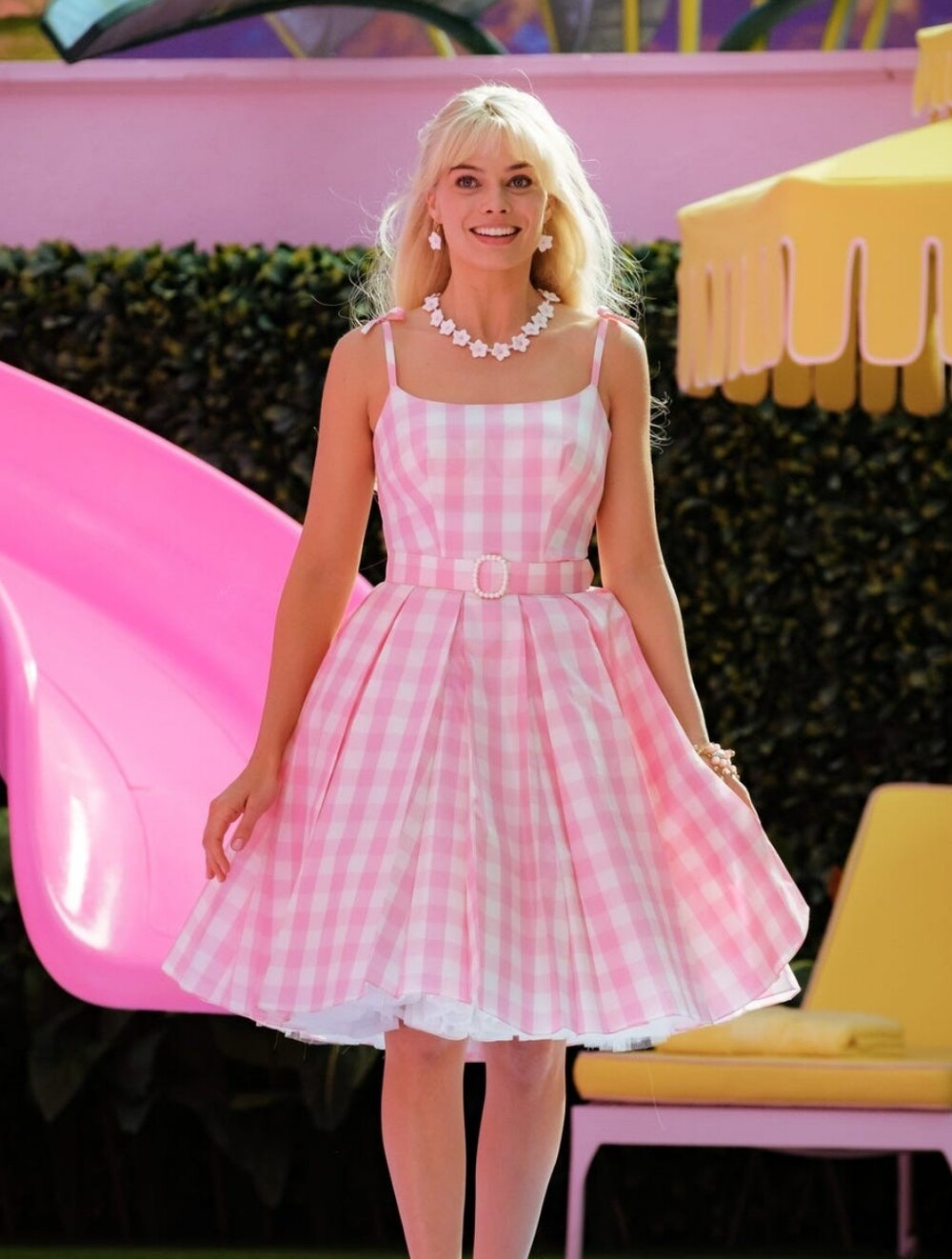 Pink Gingham Beach Barbie Doll Cosplay Dress - Picture 3 of 16